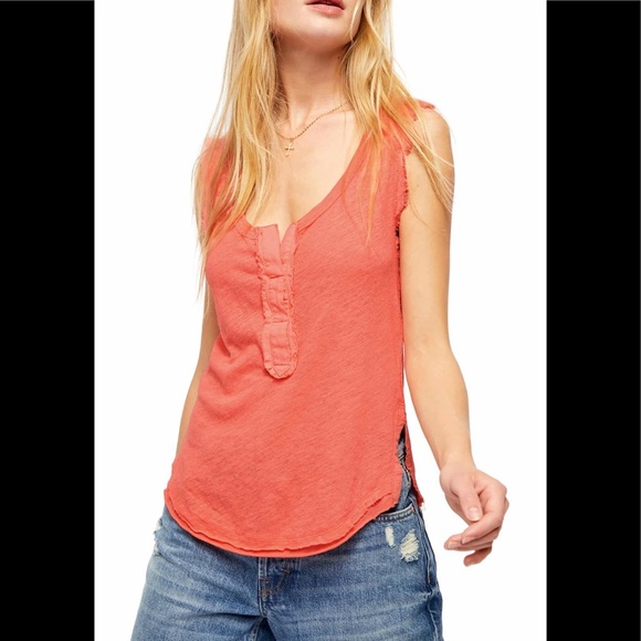 Free People Vacay Linen Blend Tank Top - Picture 3 of 10